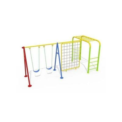 MYTS Monkeyclimbing and hanging Bars and swing with basket ball net